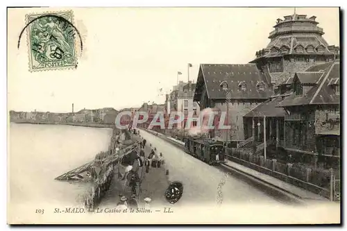 Cartes postales Saint Malo Le Casino et le Sillon Train