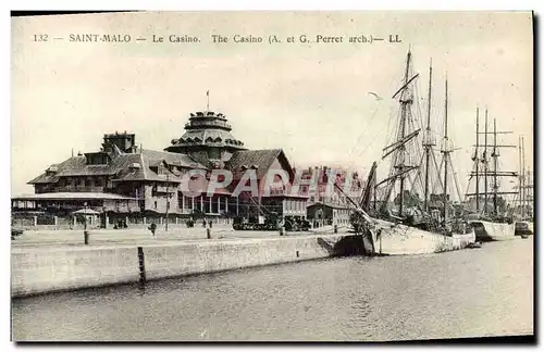 Cartes postales Saint Malo Le Casino Bateau