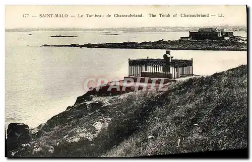 Cartes postales Saint Malo Le Tombeau de Chateaubriand