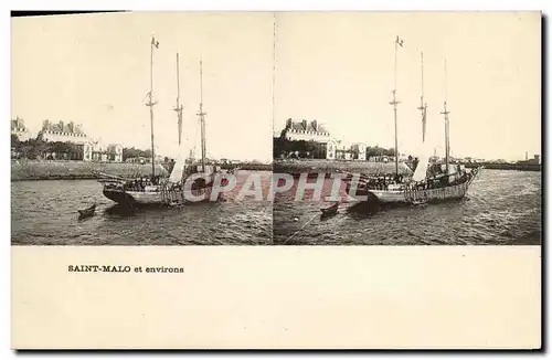 Cartes postales Saint Malo et environs Bateau Voilier