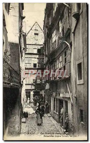 Cartes postales Saint Malo Rue Comte de Beauchene