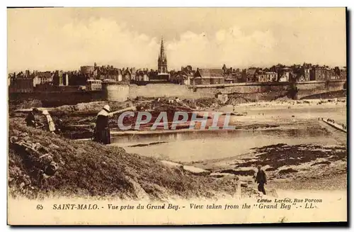 Ansichtskarte AK Saint Malo Vue prise du Grand Bey