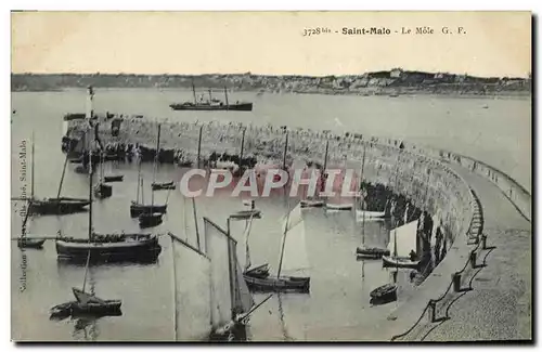 Cartes postales Saint Malo Le Mole Bateau