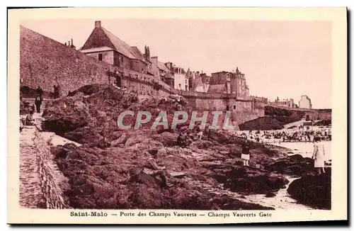 Ansichtskarte AK Saint Malo Porte des Champs Vauverts