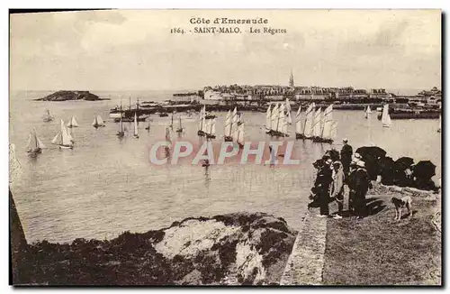 Cartes postales St Malo Les Regates Baateaux