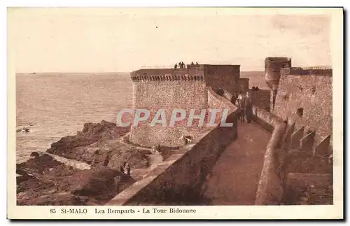 Ansichtskarte AK St Malo Les Remparts La Tour Bidouane