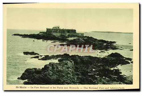 Ansichtskarte AK St Malo Le Fort National et les Parc aux Homards