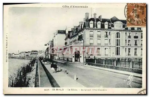 Ansichtskarte AK St Malo Le Sillon Le Grand Hotel Franklin