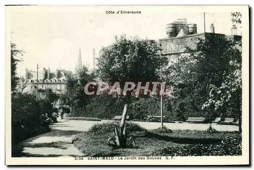 Ansichtskarte AK Saint Malo Le Jardin des Douves