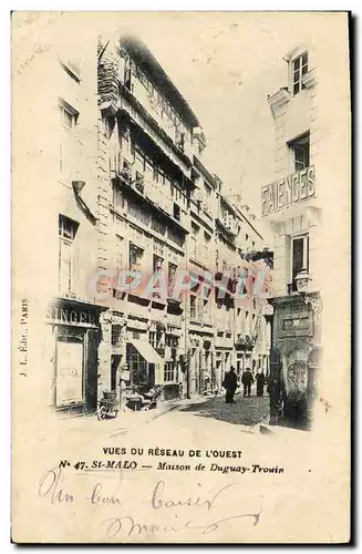 Cartes postales St Malo Maison de Duguay Trouin