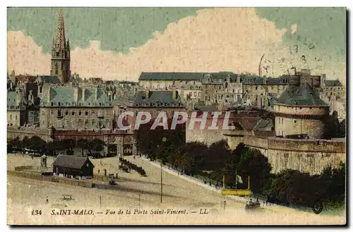 Cartes postales Saint Malo Vue de la Porte Saint Vincent