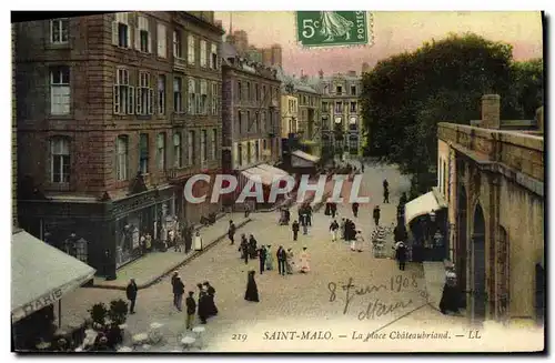 Cartes postales Saint Malo La Place Chateaubriand