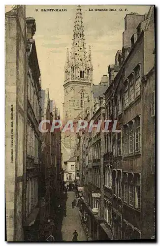 Cartes postales Saint Malo La Grande Rue