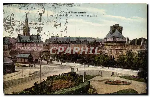 Ansichtskarte AK Saint Malo Vue prise du Casino