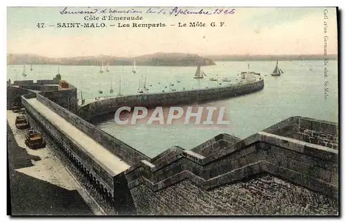 Cartes postales Saint Malo Les Remparts Le Mole