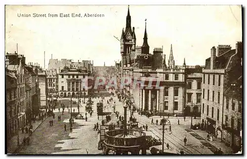 Cartes postales Union Street from East End Aberdeen