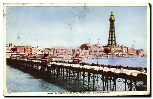 Cartes postales North Pier and Promenade Blackpool