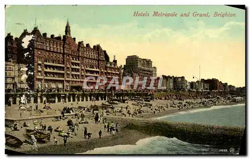 Cartes postales Hotels Metrople and Grand Brighton