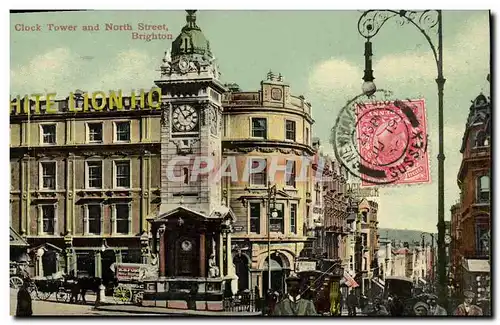 Cartes postales Clock Tower and North Street Brighton