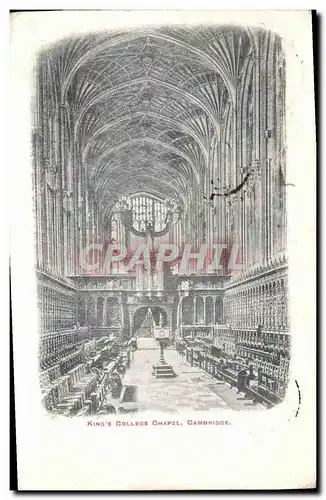 Cartes postales King s College Chapel Cambridge