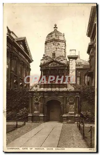 Cartes postales Cambridge Gate of Honour Caius College