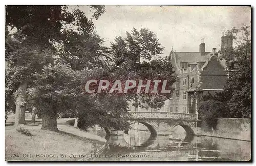 Cartes postales Old Brige St johns College Cambridge