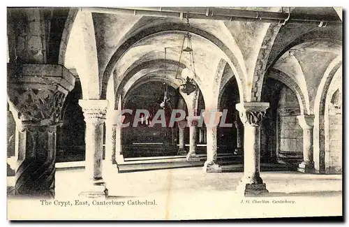 Ansichtskarte AK The Crypt Canterbury Cathedral