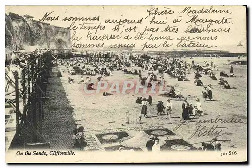 Cartes postales On the sands Cliftonville