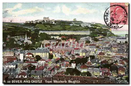 Cartes postales Dover And Castle From Western Heights