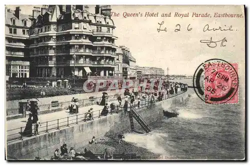 Cartes postales Eastbourne The Queen s Hotel and Royal Parade