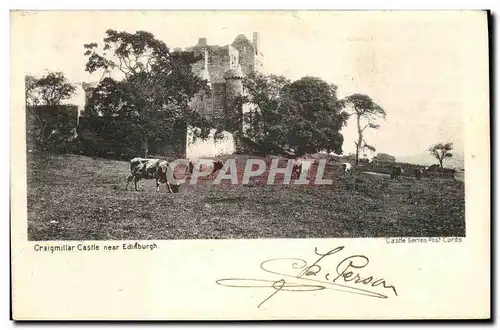 Ansichtskarte AK Craigmillar castle near Edinburgh Vaches