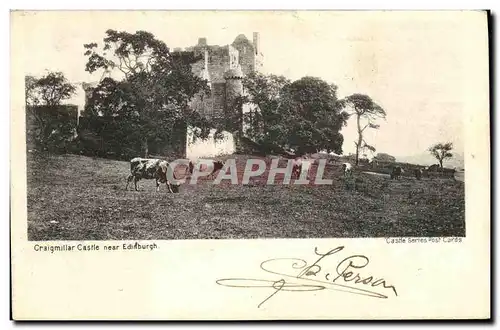 Cartes postales Craigmillar castle near Edinburgh Vaches