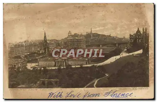 Cartes postales Edinburgh from castle