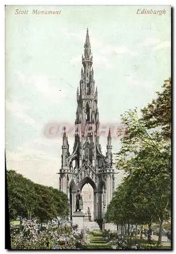 Cartes postales Edinburgh Scott Monument