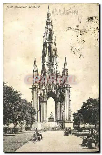 Cartes postales Edinburgh Scott Monument