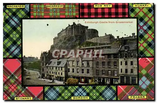 Ansichtskarte AK Edinburgh Castle From Grassmarket