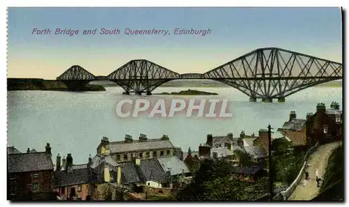 Ansichtskarte AK Edinburgh Forth Bridge and South Queensferry