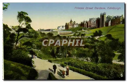 Cartes postales Edinburgh Princes Street Gardens