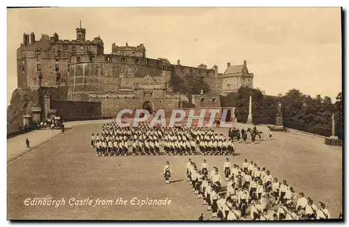 Cartes postales Edinburgh Castle From The Esplanade