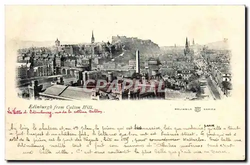 Cartes postales Edinburgh Scott Edinburgh From Calton Hill
