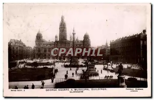 Cartes postales George Square Municipal Buldings