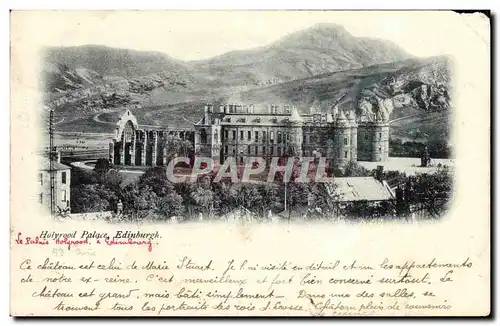 Cartes postales Edinburgh Holyrood Palace