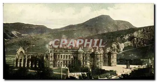 Cartes postales Edinburgh Holyrood Palace and Arthur s Seat