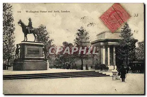 Cartes postales London Wellington statue and arch