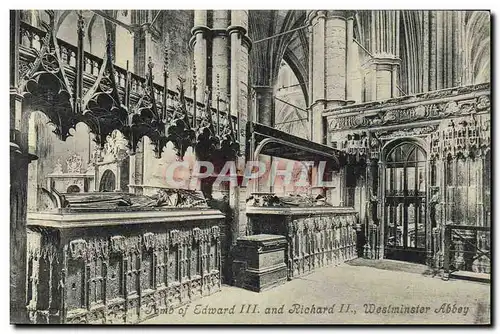 Cartes postales London Tomb of Edward III and Richard II Westminster Abbey