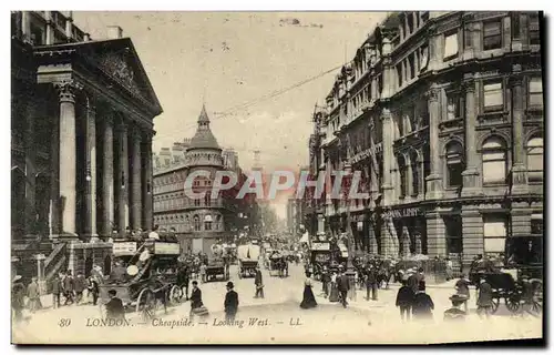 Cartes postales London Cheapside Looking West