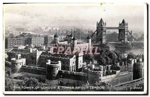 Cartes postales London The Tower of London and tower bridge