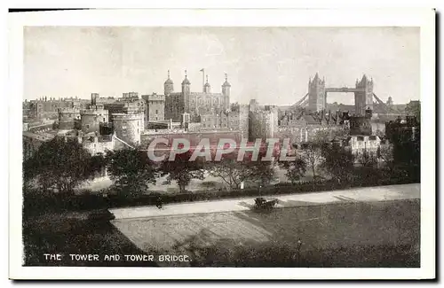 Cartes postales London The Tower and tower Bridge