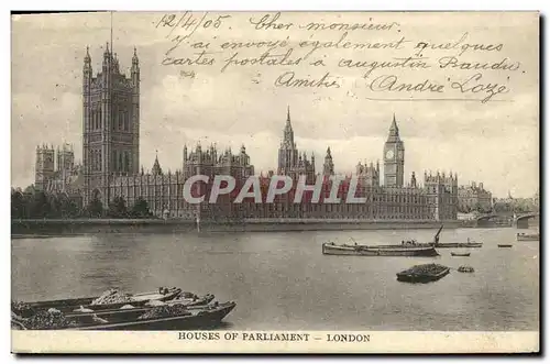 Cartes postales London Houses of Parliament