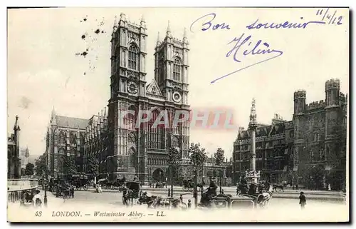 Cartes postales London Westminster Abbey